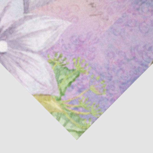 *~* AR23 bloemen Franse ontkoppeling van voetgang Tissuepapier (Detail)