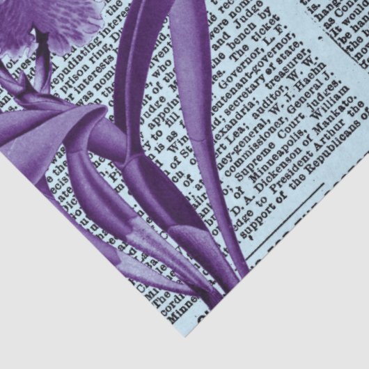 ** AR23 Bloemen  Victoriaans ontkoppeling  Tissuepapier (Detail)