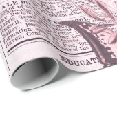 * AR23  krantenpapier voor vlinderbloemigen Cadeaupapier (Rol Hoek)