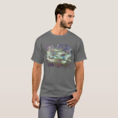 ** AR23 Monet Lily Pads Pond Abstract Klassiek T-shirt (Voorkant volledig)