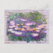 ** AR23 Monet Lily Pads Pond handschrift Briefkaart (Voorkant)