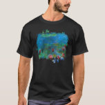 ** AR23 Monet Lily Pads Pond Painting T-shirt<br><div class="desc">ZWARTE kleur Mannen SHORT SLEEVE Classic Monet en waterlelievijver. De Monet Lelies / Lotus zijn magenta Roze. Energetisch Verbeterde Elegante Vrouwelijke Romantische Ephemera Bloemenschilderkunst Artistiek Uniek Creatief Modern en Romantisch ontwerp. (Zoek AR23 voor vergelijkbare design) De is een Shabby Chic, Vrouwelijk Girly Design. Dit ontwerp is Romantisch Rustiek Vrouwelijk Girly,...</div>