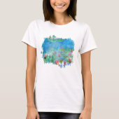 ** AR23 Monet Lily Pads Pond Schilderen T-Shirt (Voorkant)