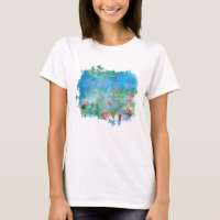 ** AR23 Monet Lily Pads Pond Schilderen T-Shirt