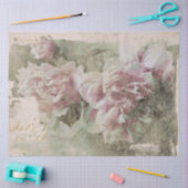 ** AR23 Peony Floral  Victoriaans ontkoppeling  Tissuepapier (Craft)
