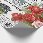 * AR23 Rozen  Krantenpapier voor bloemen  Cadeaupapier (Hoek)