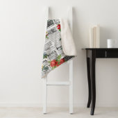 * AR23 Rozen  Krantenpapier voor bloemen Sherpa Deken (In situ)