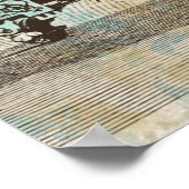 *  AR23 Victoriaans damesbloemen Art Nouveau Poster (Hoek)