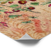 *~* AR24  Victoriaans Peacock Art Nouveau Poster (Hoek)