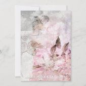 *~* AR26 Dusty Roos QR  RSVP PHOTO Wedding Kaart (Voorkant)