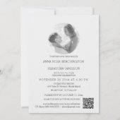 *~* AR26 Pastel QR  RSVP PHOTO Wedding Kaart (Achterkant)