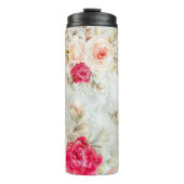 *~* AR26 Romantische  Classic Rustic Flowers Thermosbeker (Voorkant)
