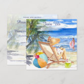 *~* AR29 Zee Zand Zon Strand Vrouw ELKE GEBEURTENI Kaart (Voorkant / Achterkant)