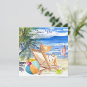 *~* AR29 Zee Zand Zon Strand Vrouw ELKE GEBEURTENI Kaart (Staand voorkant)