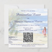 *~* AR29 Zee Zand Zon Strand Vrouw ELKE GEBEURTENI Kaart (Achterkant)