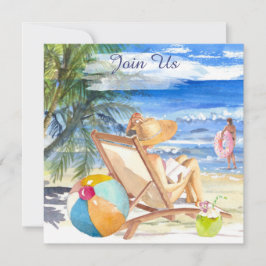 *~* AR29 Zee Zand Zon Strand Vrouw ELKE GEBEURTENI Kaart