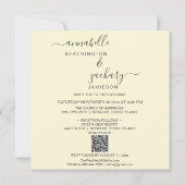 * AR6 Cherub Ringen QR FOTO RSVP Huwelijk Kaart (Achterkant)