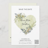 *~* AR6 QR WEDDING BESPAAR DE DATUM Website Kaart (Voorkant / Achterkant)