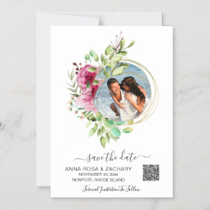 *~* AR6 WEDDING BESPAAR DE DATUM KORTE KORTE - Web Magnetische Uitnodiging