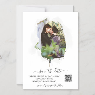 *~* AR6 WEDDING BESPAAR de DATUM QR code - Website Magnetische Uitnodiging