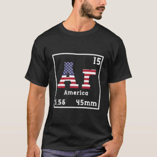 AR-15 Amerika 556 45mm Grappige Sarcastische Pro 2 T-shirt