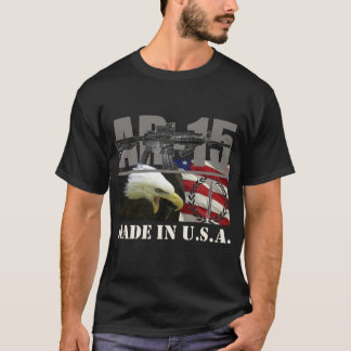 AR-15 Amerikaanse Shirt zwart