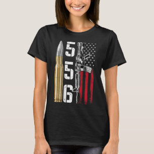 Ar-15 Amerikaanse vlag Ar15 Rifle Sling Gift Pisto T-shirt