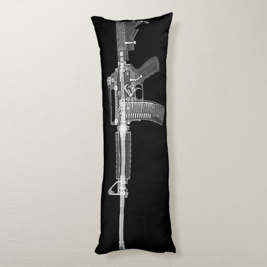 AR-15 AR15 Pistool van riffels Vuurarm ReAL X-RAY Lichaamskussen (Achterkant (Verticaal))