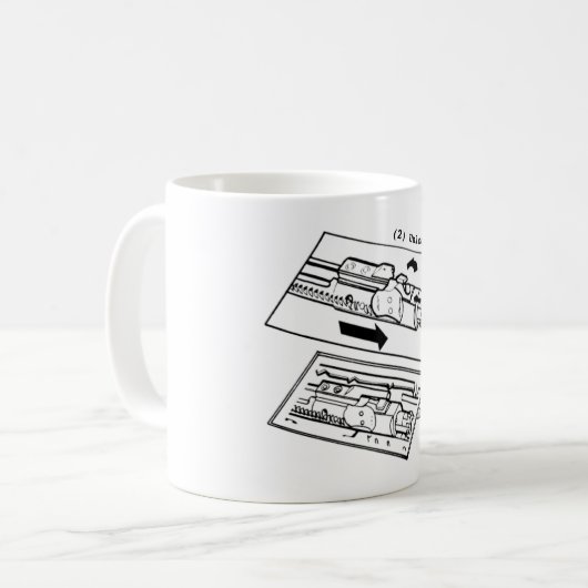 AR 15 BCG Ontgrendelbare Mok Koffie (Voorkant links)