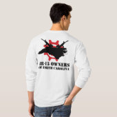 AR-15 Eigenaren van North Carolina Long Sleeved T- T-shirt (Achterkant volledig)