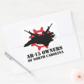 AR-15 Eigenaren van North Carolina Square Sticker (Envelop)