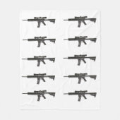 AR-15 FLEECE DEKEN (Voorkant)