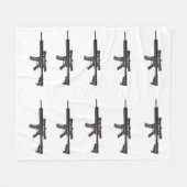 AR-15 FLEECE DEKEN (Voorkant (Horizontaal))