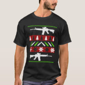 AR-15 geweer lelijk Pistool T-shirt (Voorkant)