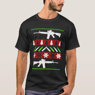 AR-15 Geweer Lelijke Kersttrui - Funny Pistool Lon T-shirt