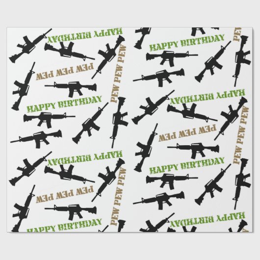 AR-15 Gewonnen verpakkingspapier Cadeaupapier (Vlak)