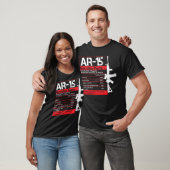 AR-15 Nutrition Facts Gun Rifle Gun Guy Gift AR15 T-shirt (Unisex)