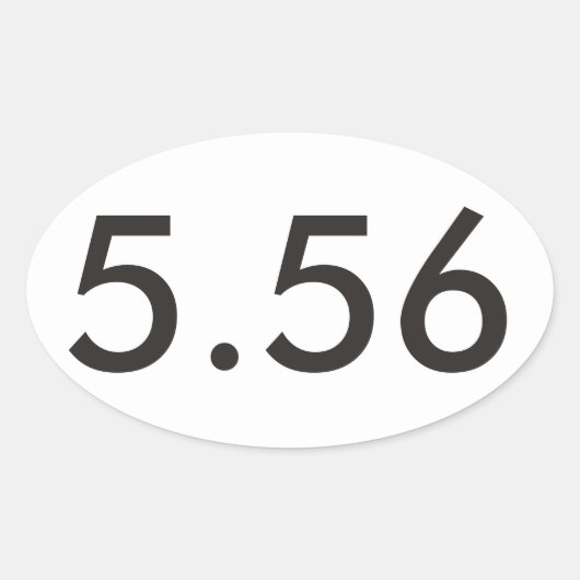 AR-15 ovale Sticker (Voorkant)