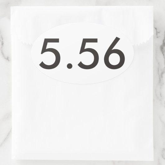 AR-15 ovale Sticker (Tas)