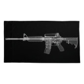 AR-15 Pistool van riffels Vuurwapenarsenaal Milita Kussensloop (Achterkant)