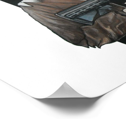 AR-15 Skelet Poster (Hoek)