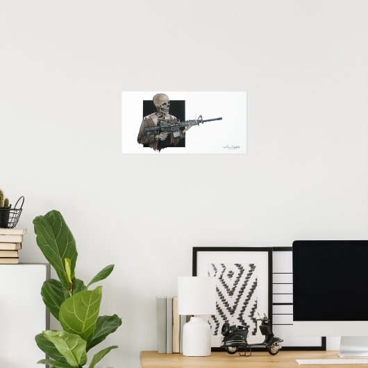 AR-15 Skelet Poster (Thuiskantoor)