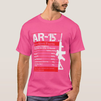 AR-15 Voedingsfeiten Pistool Geweer Grappig Pistoo T-shirt