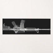 AR-15 Vuurarm Pistool Real X-Ray of Assault Rifle  Yogamat (Voorkant (horizontaal))