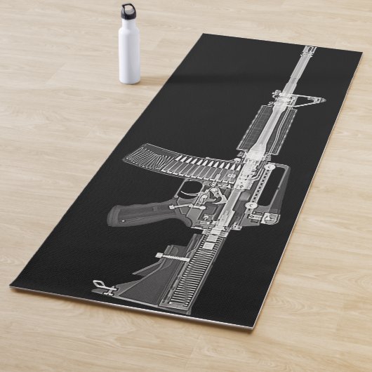 AR-15 Vuurarm Pistool Real X-Ray of Assault Rifle  Yogamat (In situ)