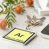 Ar - Alternatieve Realiteit Grappige Chemie Elemen Sleutelhanger (Zijkant)