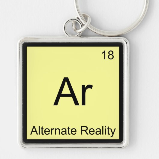 Ar - Alternatieve Realiteit Grappige Chemie Elemen Sleutelhanger (Voorkant)