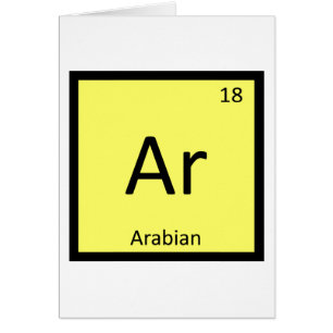 Ar - Arabisch Paard Chemie Periodiek Systeem