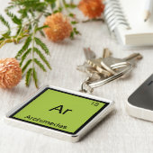 Ar - Archimedes Grappige Chemie Element Symbool T- Sleutelhanger (Zijkant)