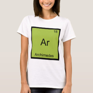 Ar - Archimedes Grappige Chemie Element Symbool T- T-shirt